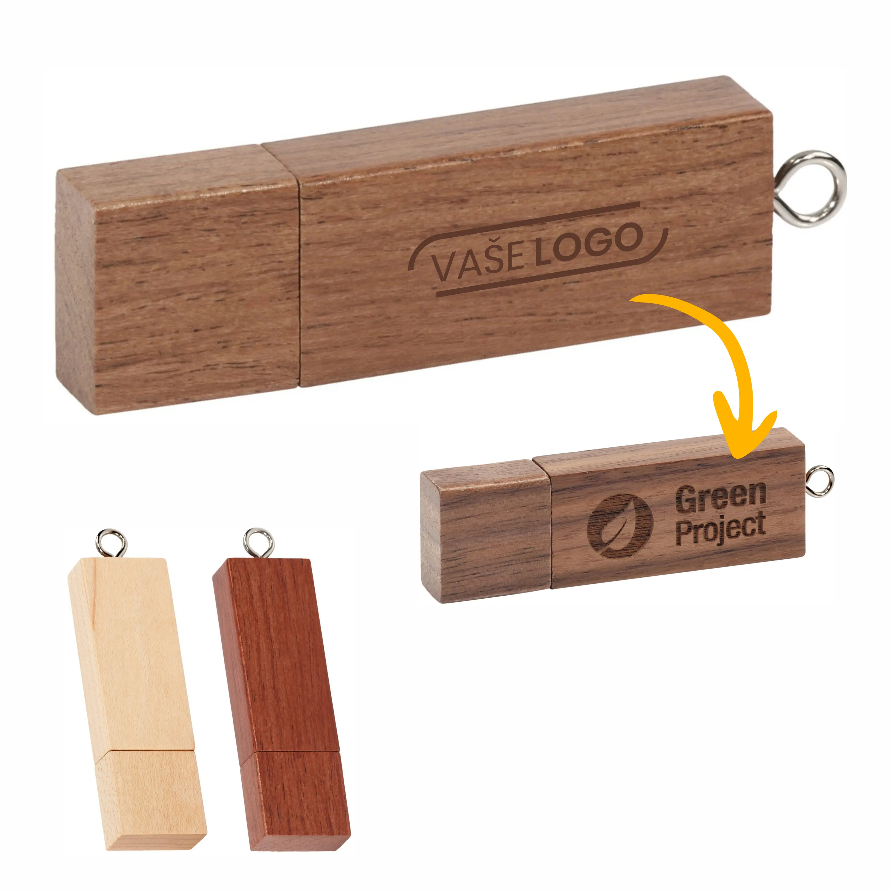 Reklamné USB kľúče s gravírovaním - Wolader