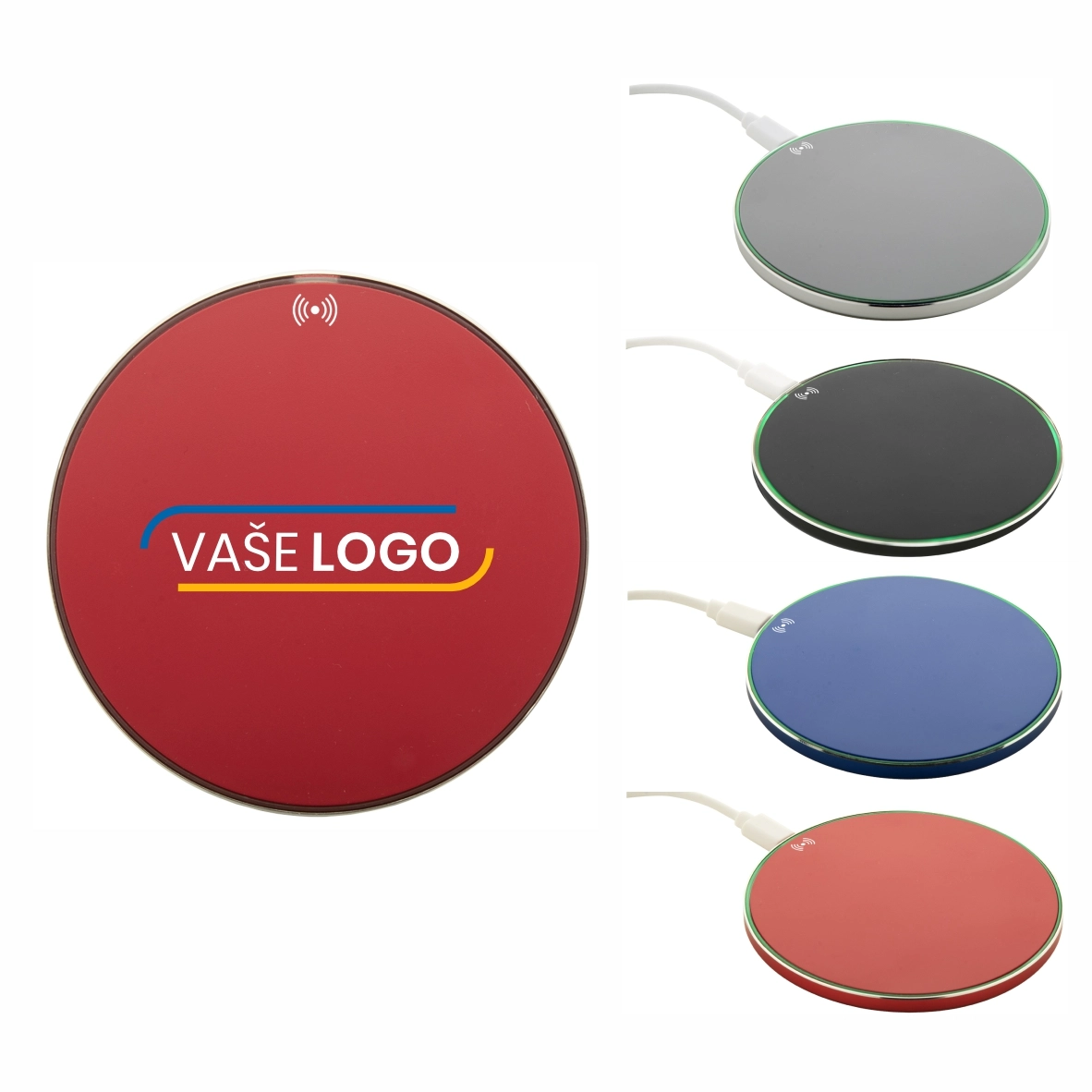 Reklamné bezdrôtové nabíjačky s logom - Walger
