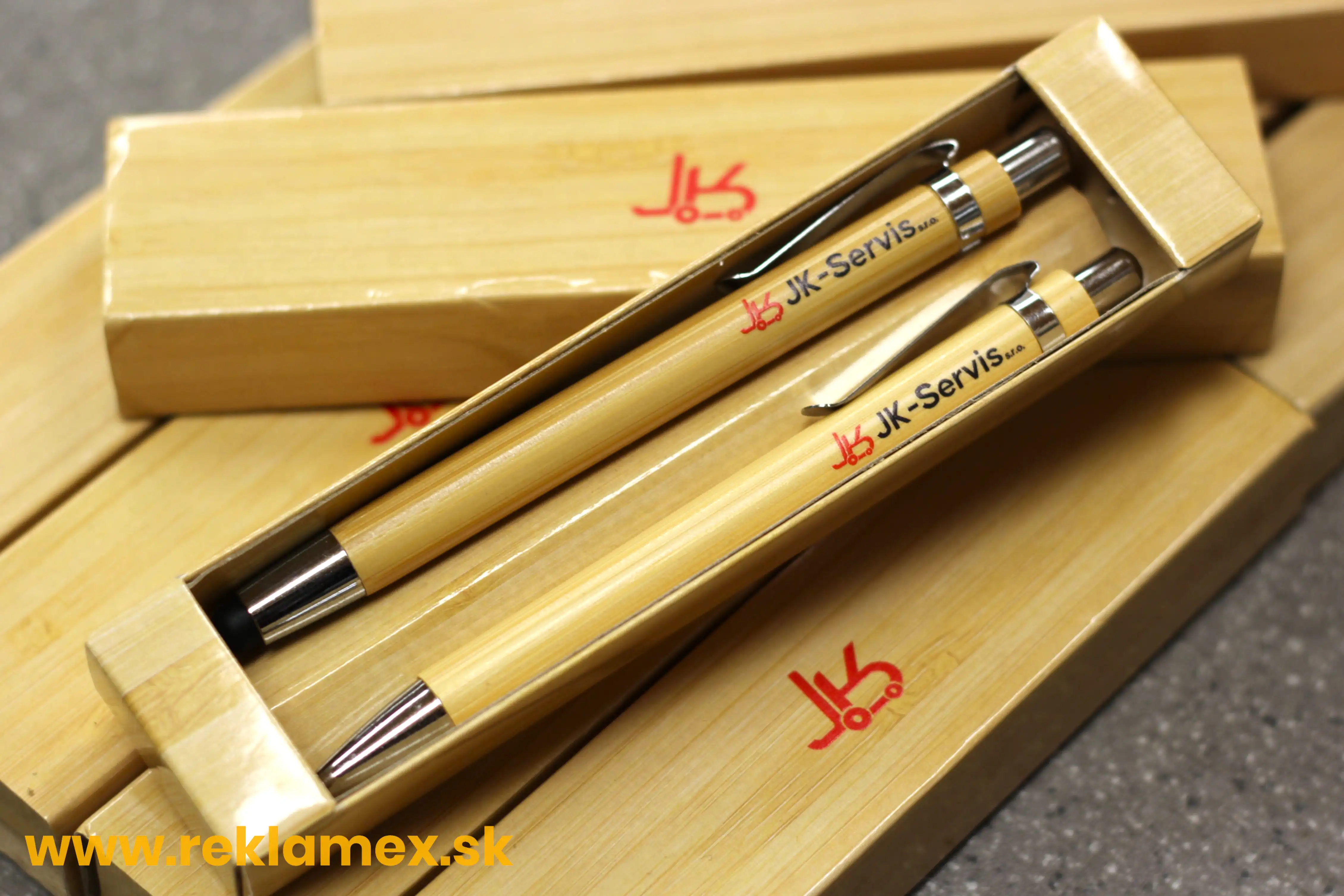 Reklamná EKO sada na písanie v krabičke s potlačou