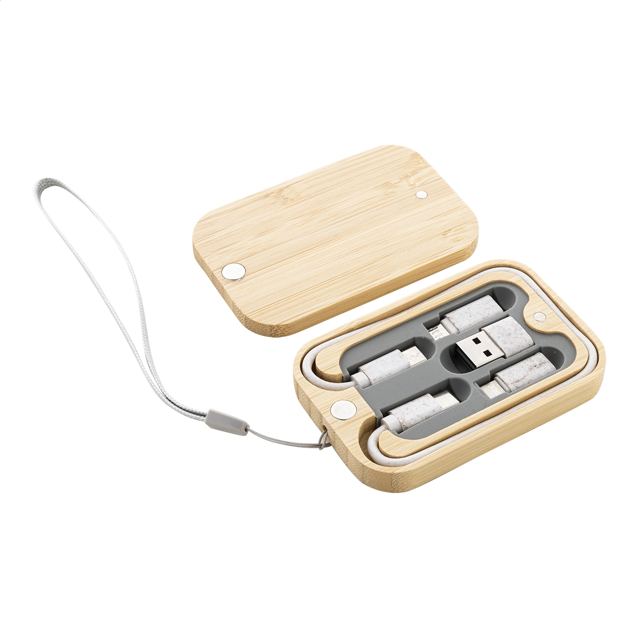 Sada USB nabíjacích káblov s logom - Cabsly