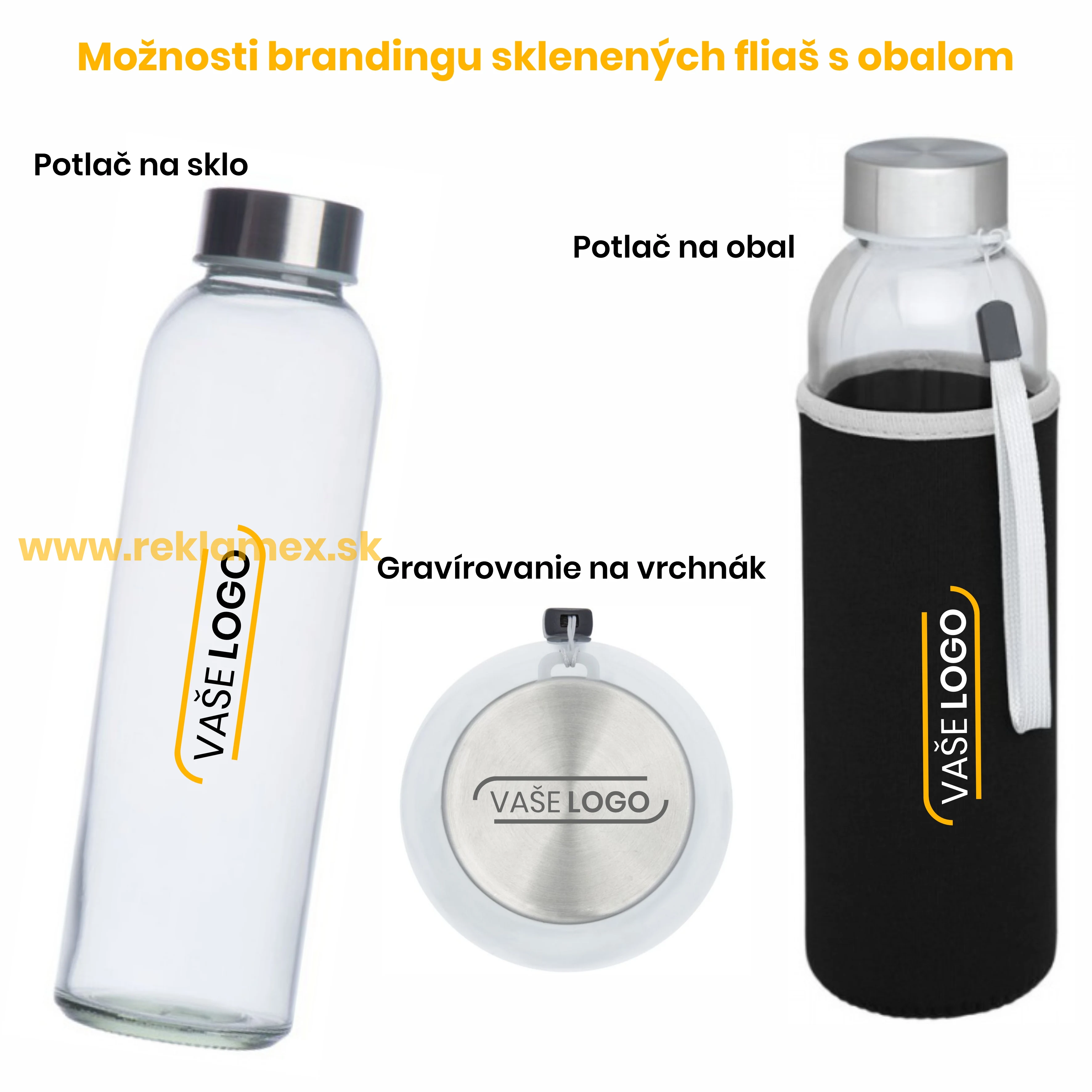 Reklamné sklenené fľaše s potlačou - Sporty