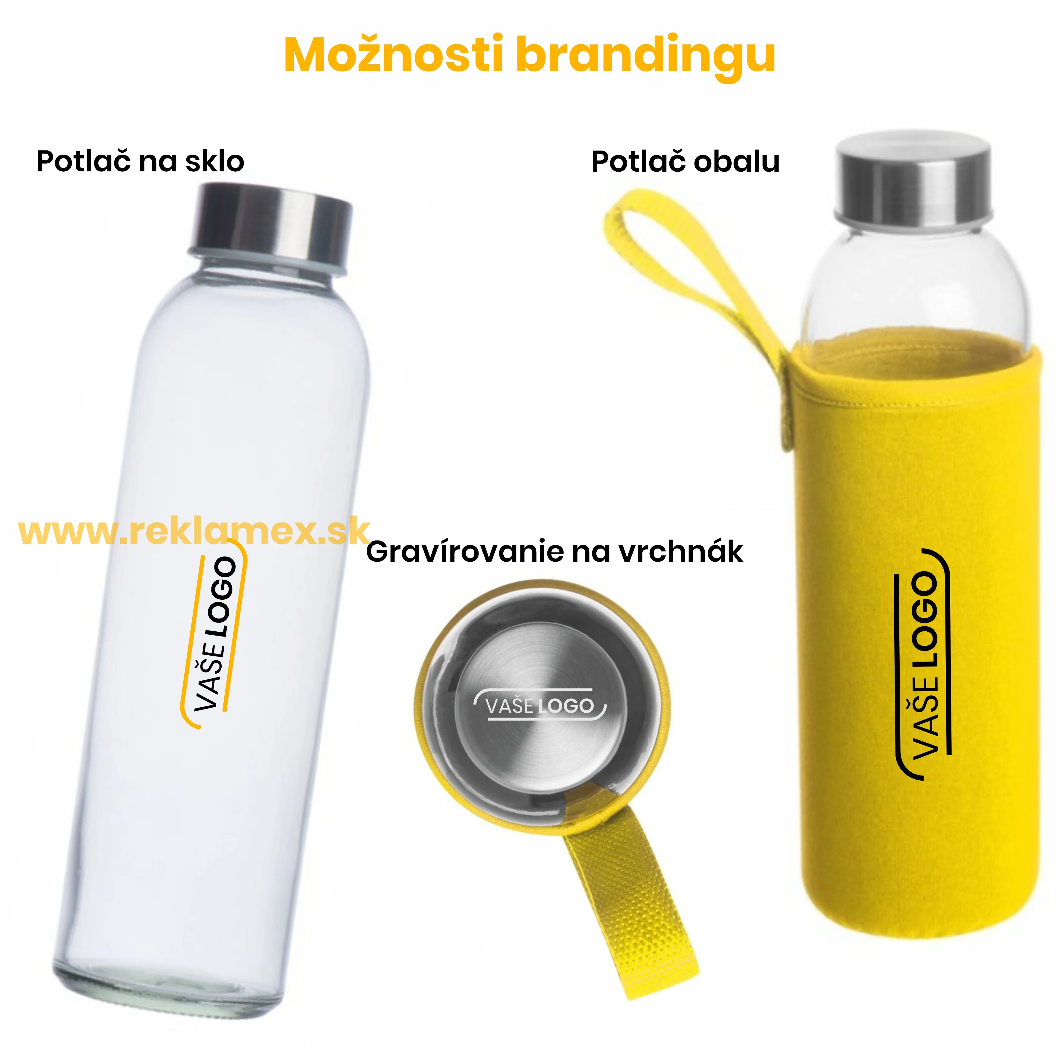 Reklamné sklenené fľaše s potlačou - Avili