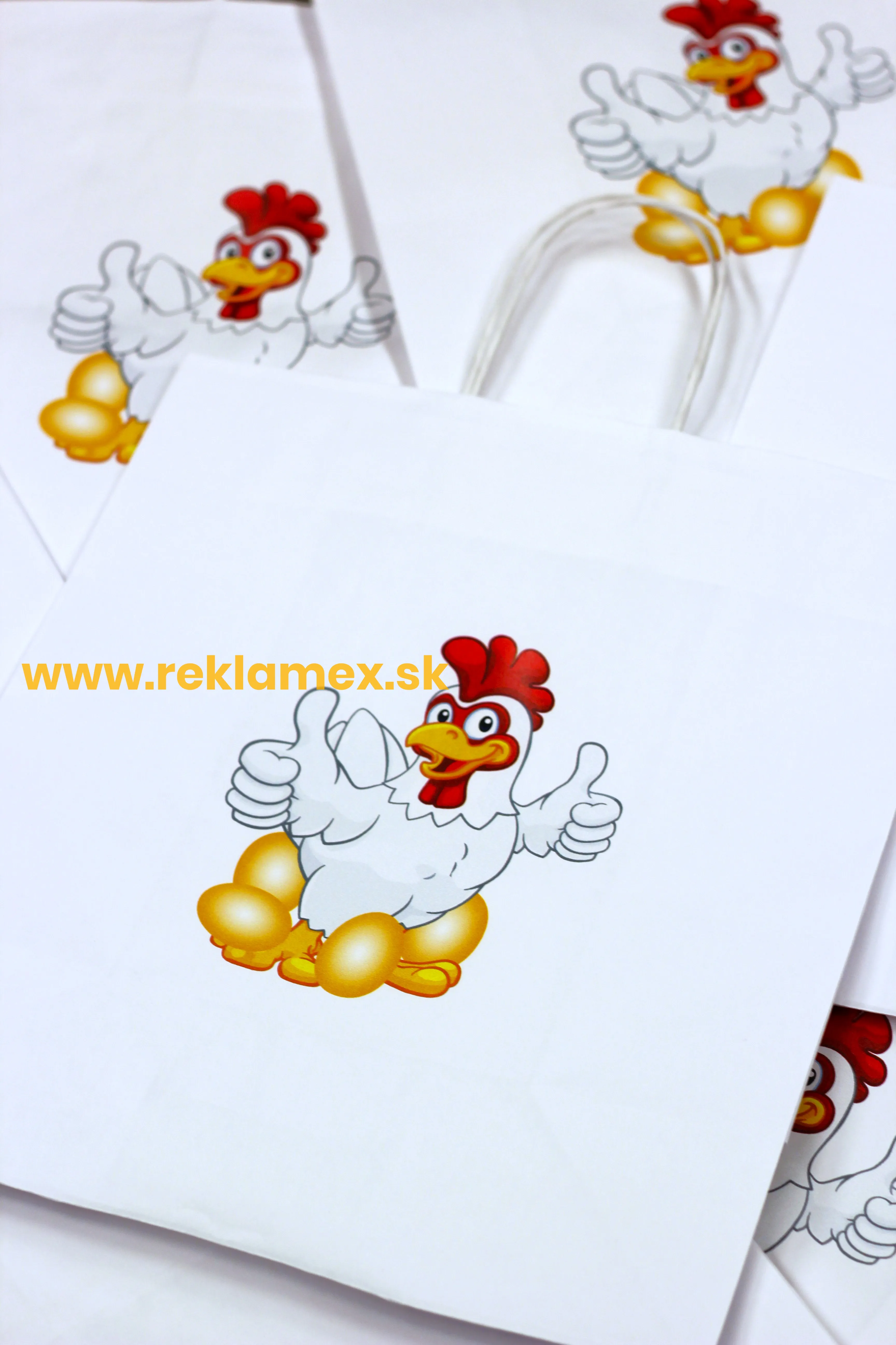 Reklamné papierové tašky s potlačou - 300x160x340 mm