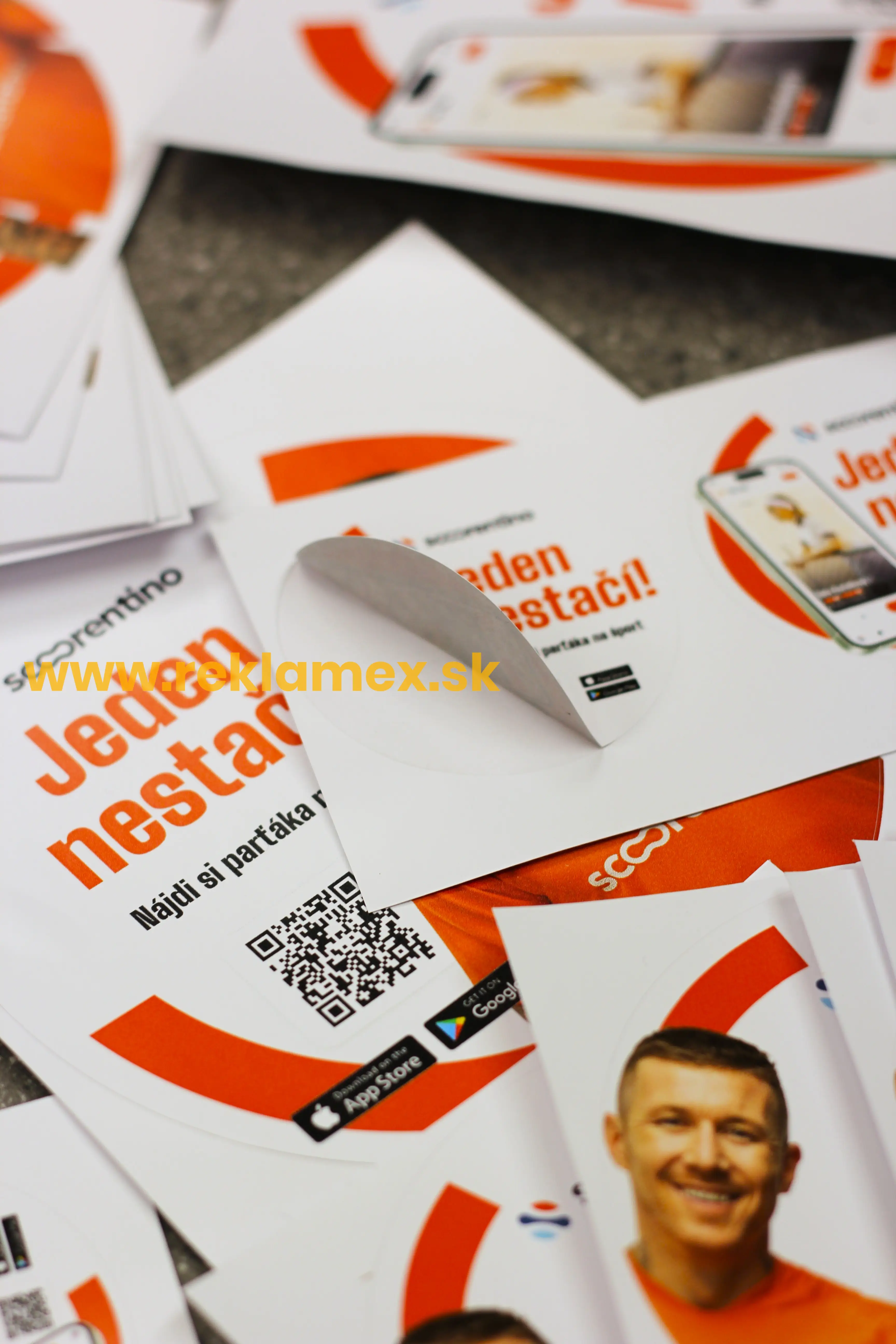 Reklamné plastové nálepky - okrúhle