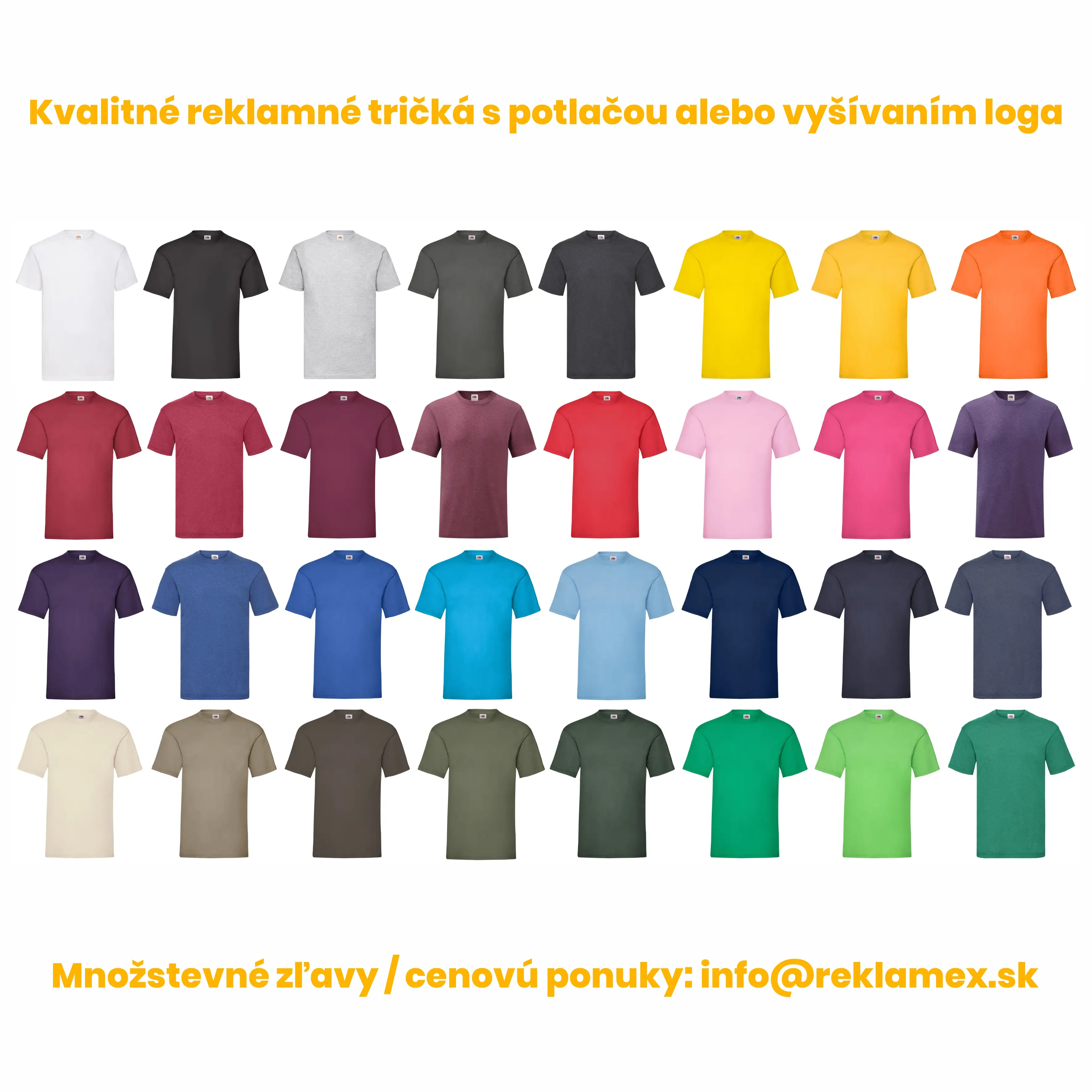 Reklamné tričká s vlastným logom - Valueweight T