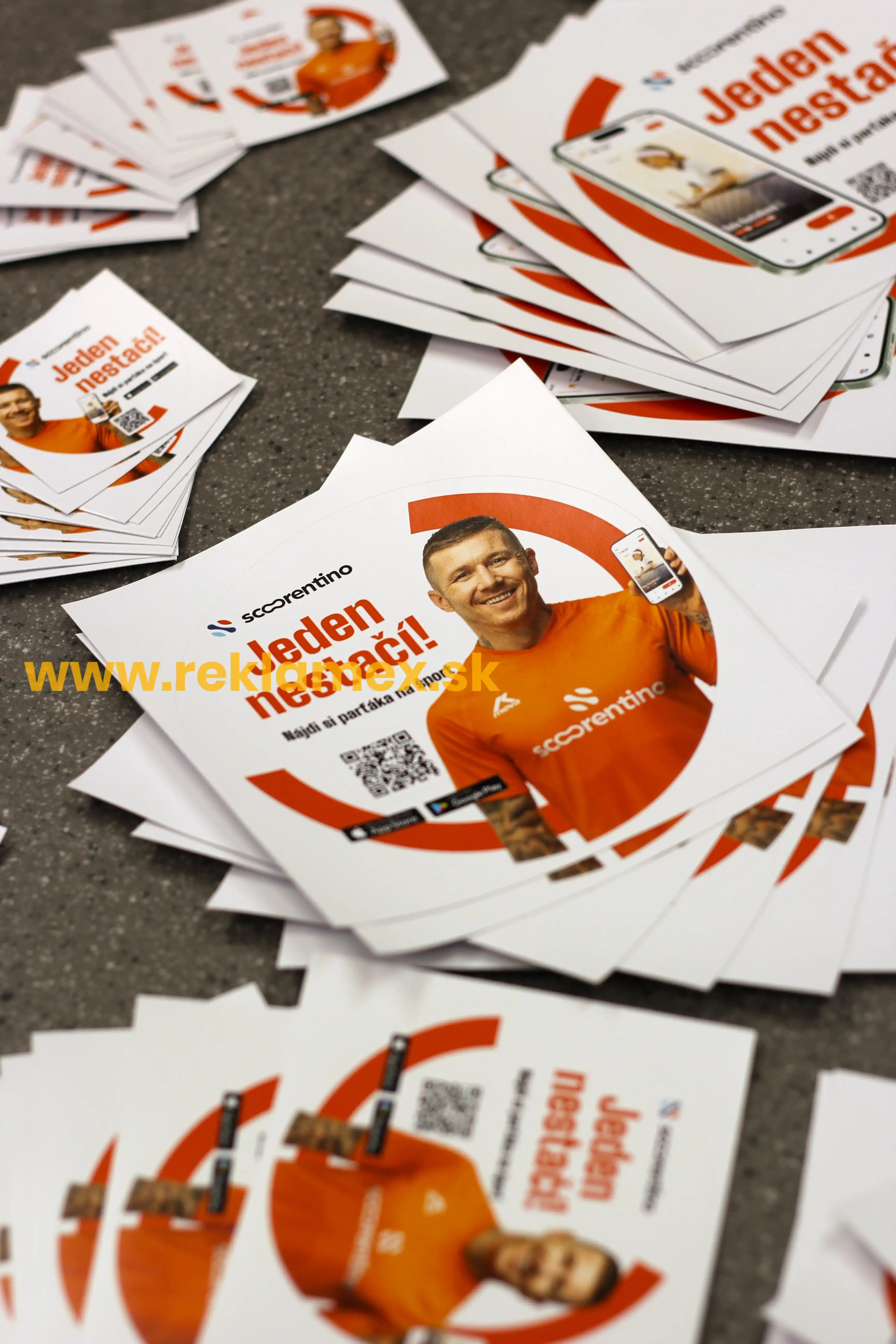 Reklamné plastové nálepky - okrúhle