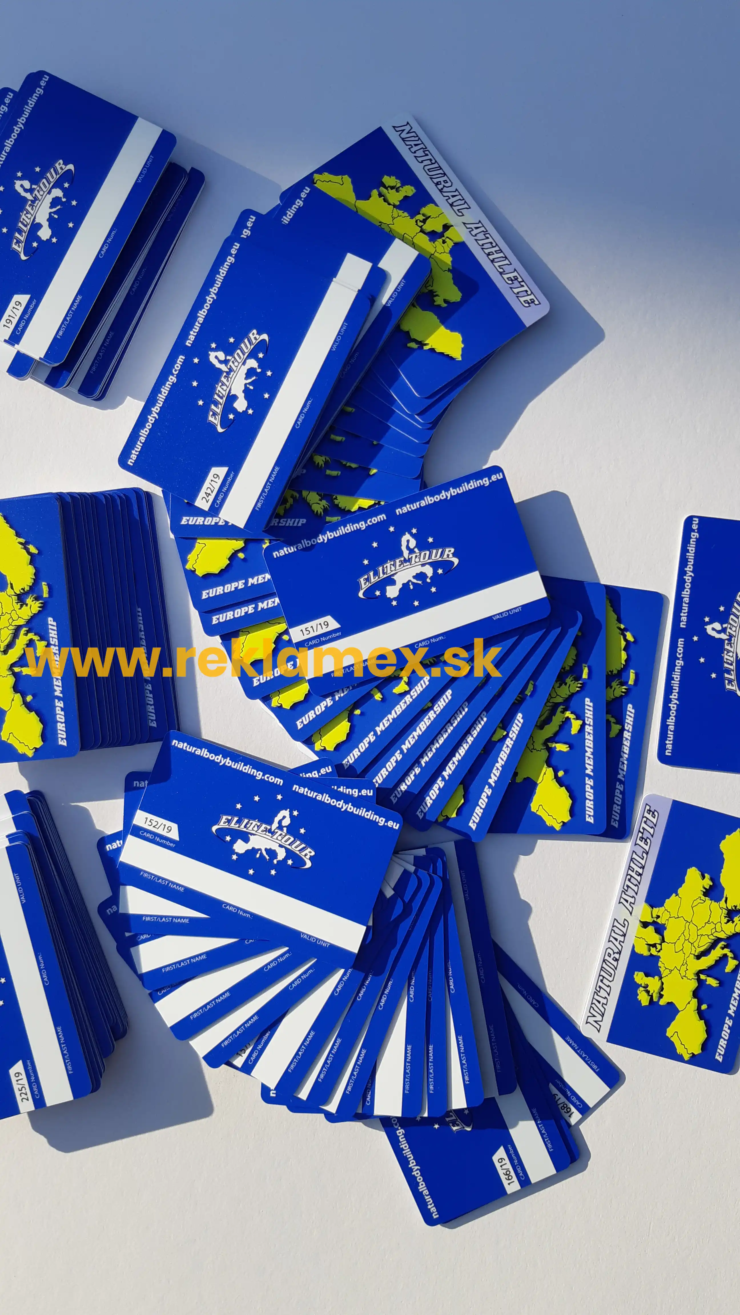 Plastové karty s potlačou - jednostranná potlač