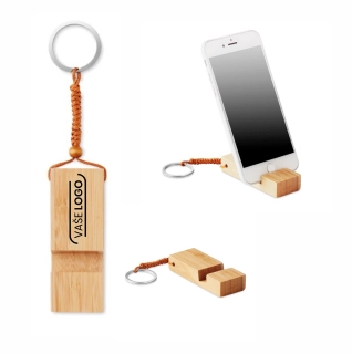 Reklamné kľúčenky so stojanom na smartphone s potlačou - Smarty