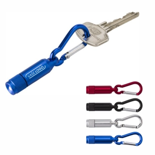 Reklamné LED svietidlá s karabínou s gravírovaním - Leino