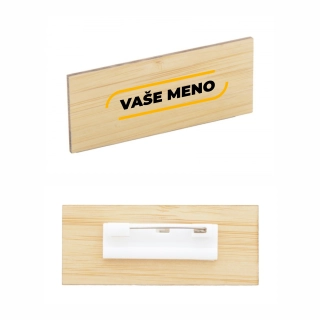 Drevené menovky na oblečenie s potlačou