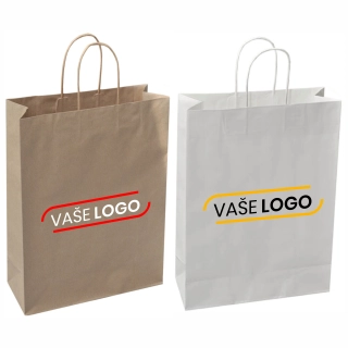 Reklamné papierové tašky s potlačou - 300x120x400 mm