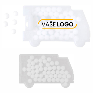 Reklamné cukríky v tvare auta s potlačou