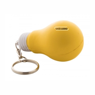 Reklamné antistresové penové kľúčenky v tvare žiarovky s potlačou 