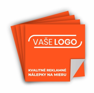 Reklamné plastové nálepky - štvorcové