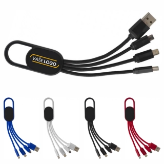 Reklamné kľúčenky s USB káblami s potlačou