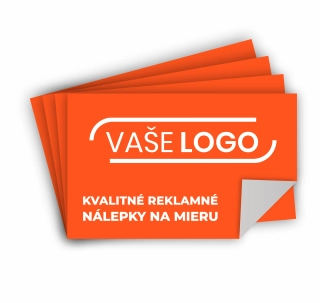 Reklamné plastové nálepky - obĺžnikové