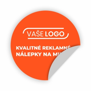 Reklamné plastové nálepky - okrúhle