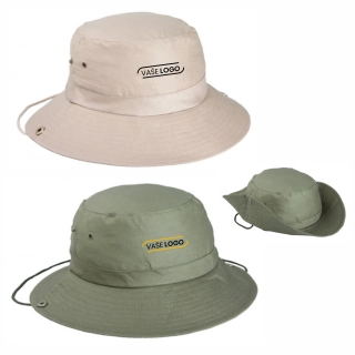 Reklamné bavlnené klobúky s výšivkou - Safari