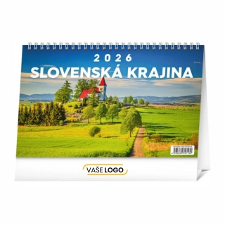 Reklamné stolové kalendáre 2026 s potlačou - Slovenská krajina