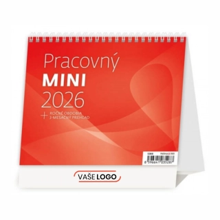 Reklamné mini stolové pracovné kalendáre 2026 s potlačou