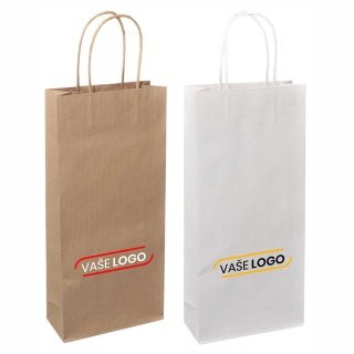 Reklamné papierové tašky s potlačou - 180x80x390 mm