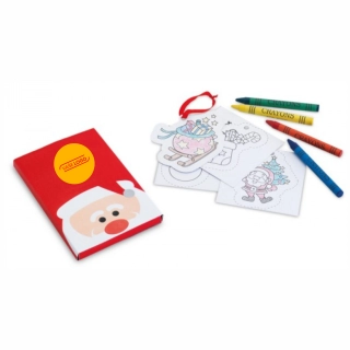 Vianočná detská sada na vyfarbovanie s logom