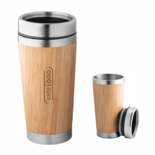 Reklamné bambusové termopoháre s gravírovaním - Bambo