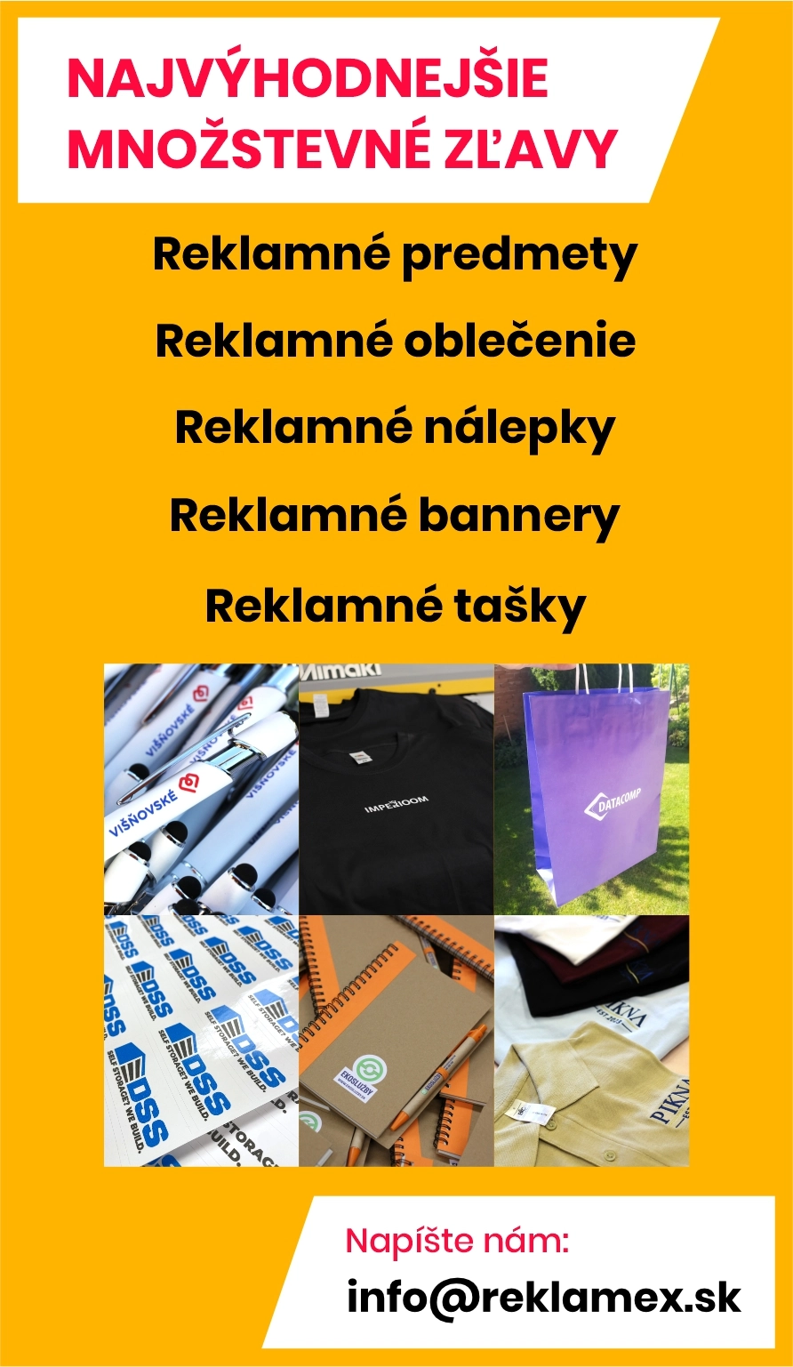 Reklamné predmety - reklamex.sk
